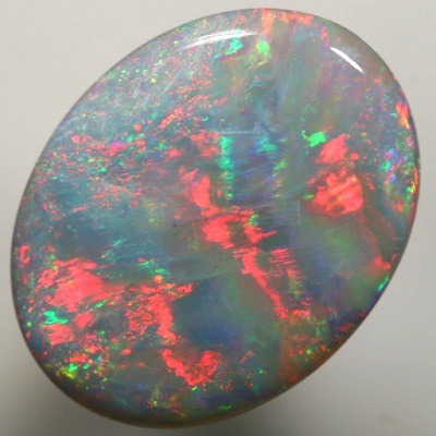 SOLID SEMI BLACK OPAL Very rare Mackeral pattern, crisp fire. See video
